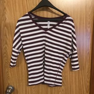 Aeropostale Purple Striped Top size XS