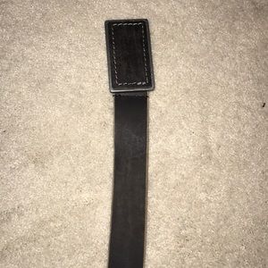 Leather black belt
