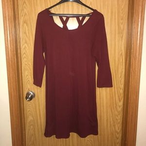 ALYA Maroon Dress Size Medium