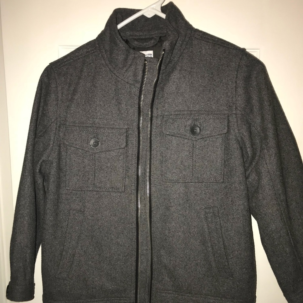 Old Navy Boys Wool-blend Coat Size 6-7