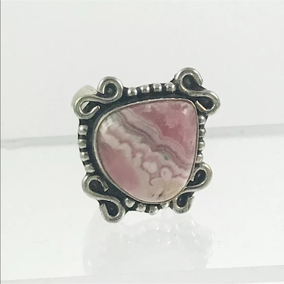 Jewelry - Pink Rhodocrosite Sterling Silver ring size 7