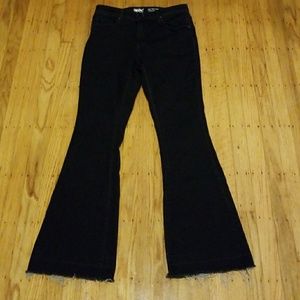 High waist bell bottom jeans