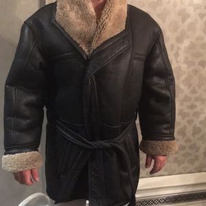 davoucci shearling coat