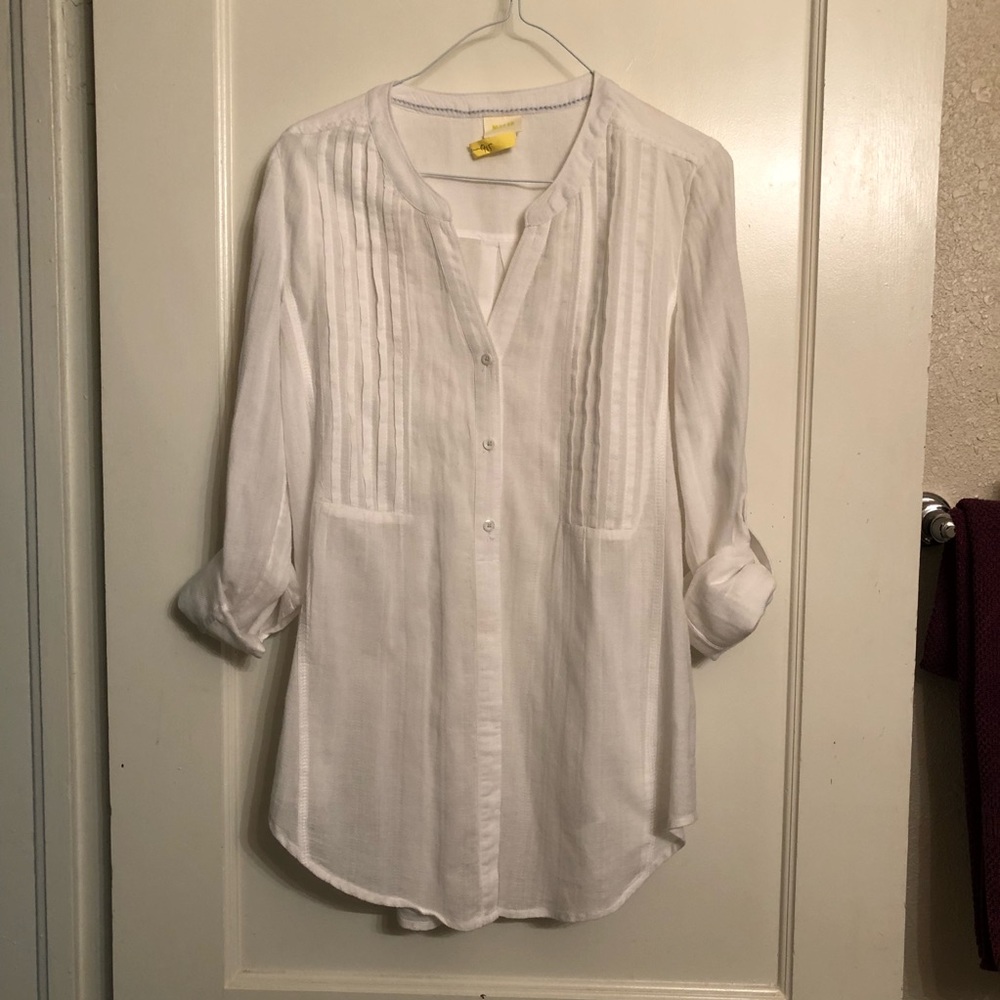 MAEVE for Anthro (size 4) cotton button up tunic