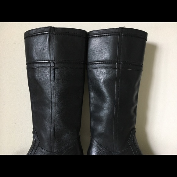 FRYE Jane Leather Tall Riding Western Moto Boots 6 - Picture 6 of 9