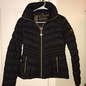 Black collared Michael Kors Jacket