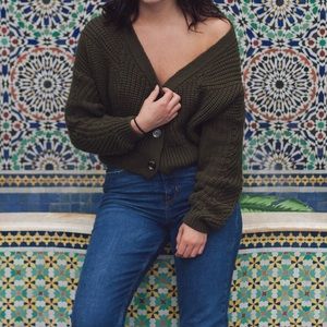 Topshop cropped sweater