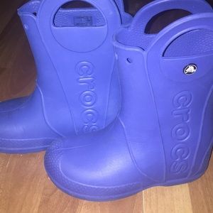 Crocs rain boots for boys size:1
