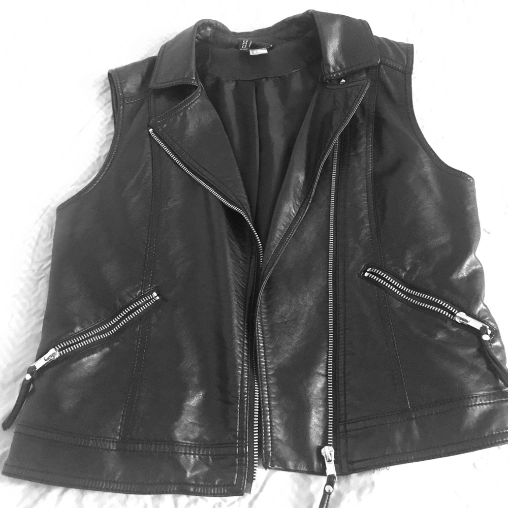 Faux Leather Vest