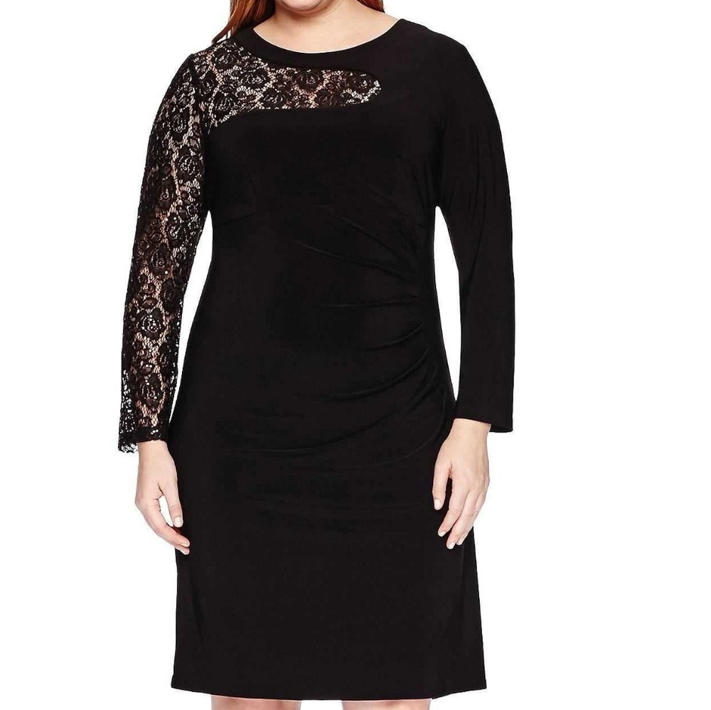 Scarlett Long-Sleeve Sequin Lace Sheath Dress