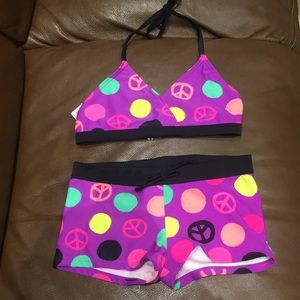 Fun Halter Swimsuit with Boyshort Bottoms