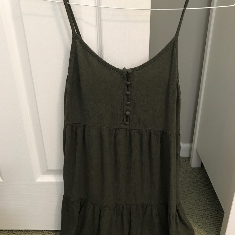 army green dress