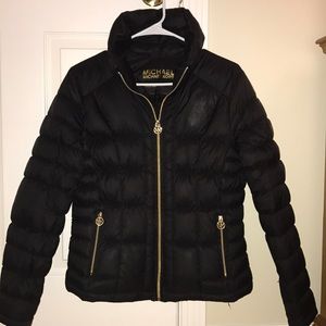 Black collared Michael Kors Jacket