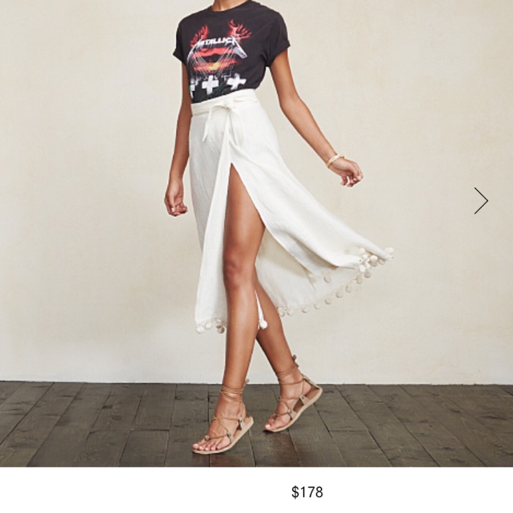 Reformation Féria linen skirt