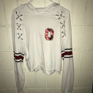 Ohio state VS cropped hoodie