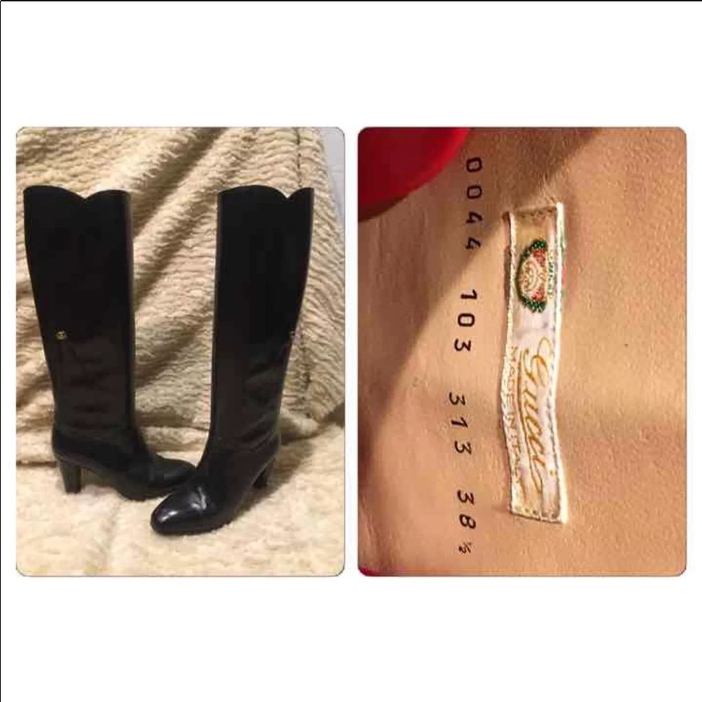 Authentic Black Gucci Boots