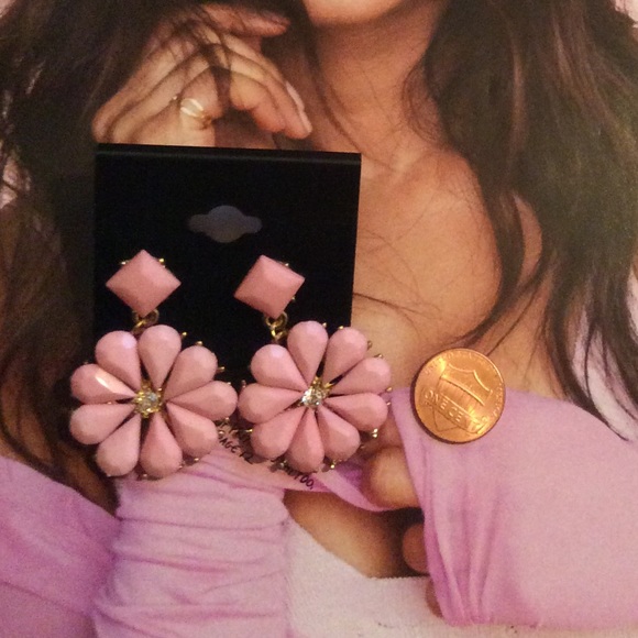 💢Last one 💢New pink flower earrings - Picture 4 of 5