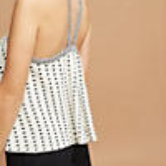 New ANTHROPOLOGIE Jemma Black Polka Dot Halter Top - Picture 3 of 8