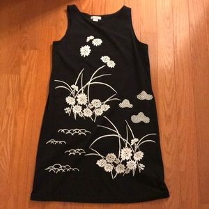 Black flower dress