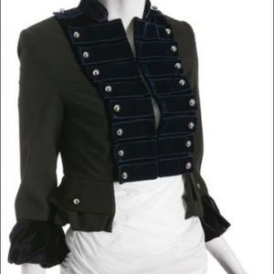 NWT Alvin Valley Black & Navy Military Jacket