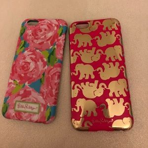 Two iPhone 6 Lilly Pulitzer cases