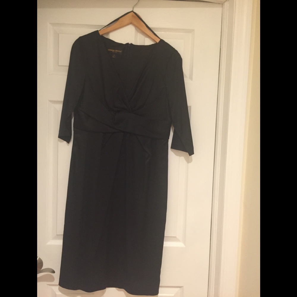 Donna Ricco Size 12 Black Dress