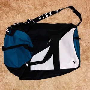 Pink sport weekender duffel bag