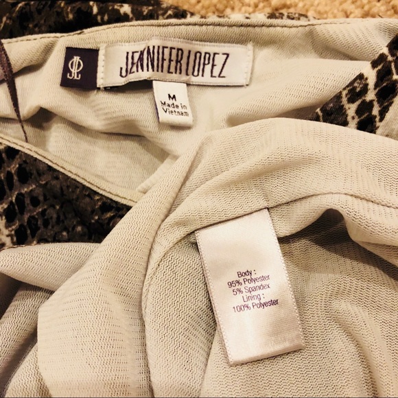 🌺JENNIFER LOPEZ Gorgeous Snake Print Dress Sz M - Picture 8 of 8