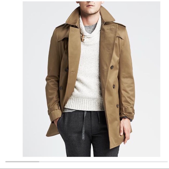 banana republic mens trench coat