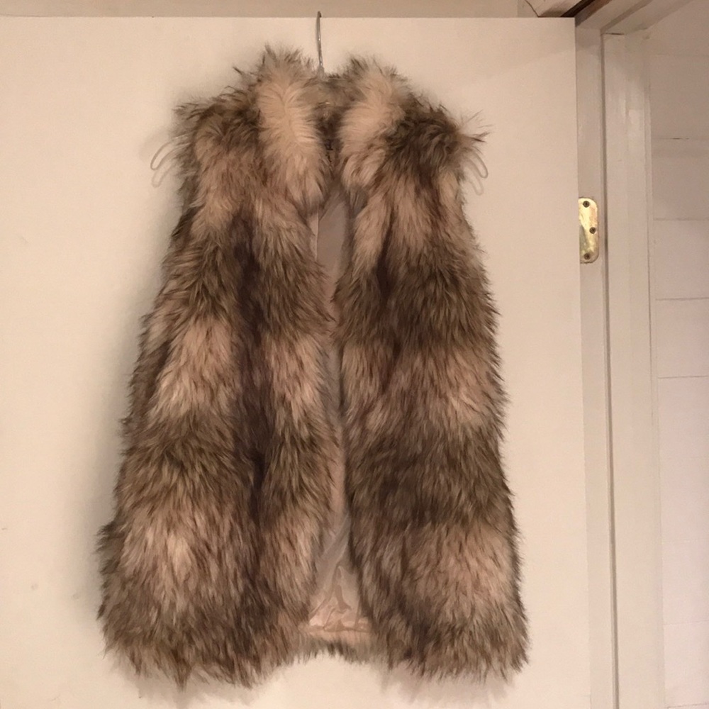 Faux fur vest