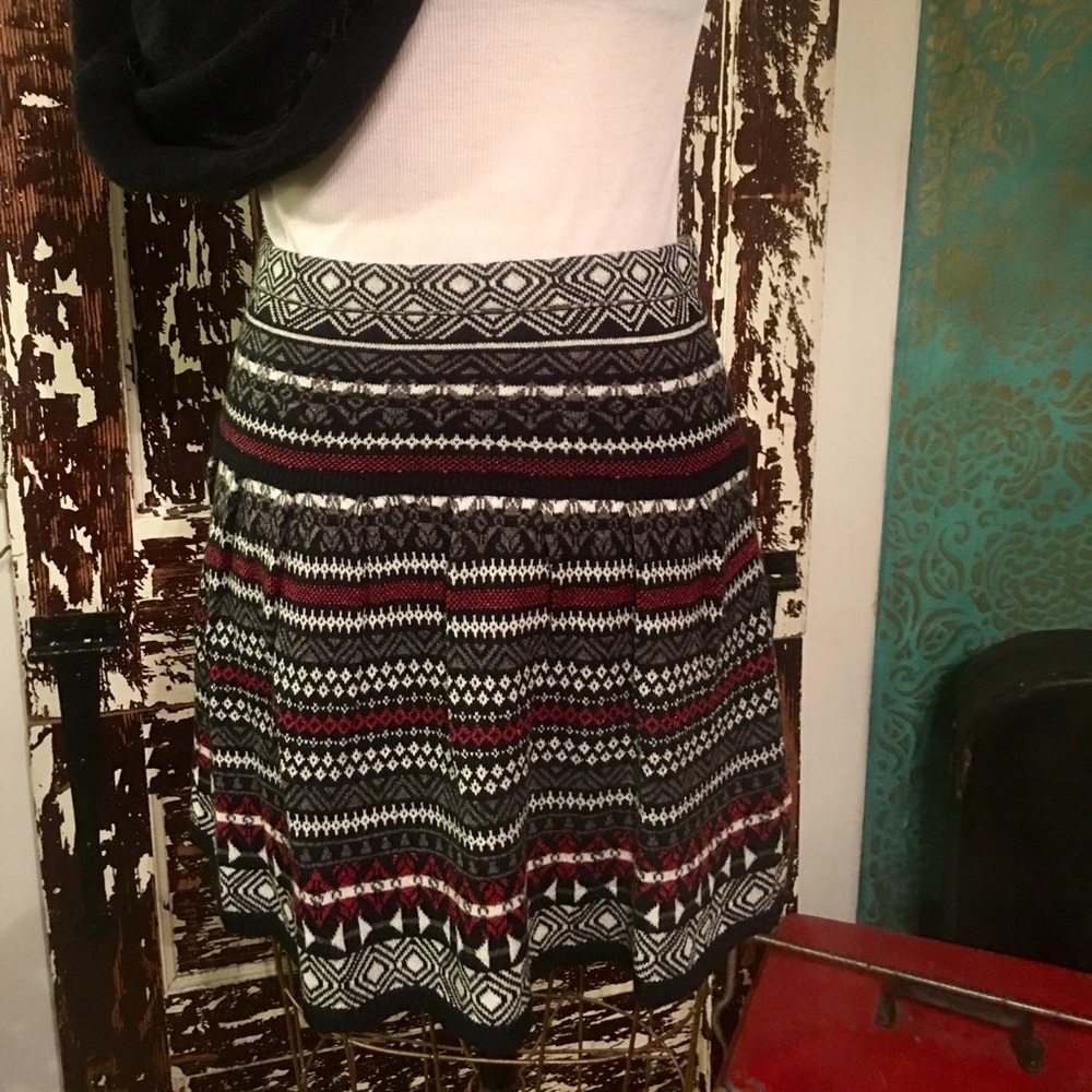 Knit Festive Holiday Skirt
