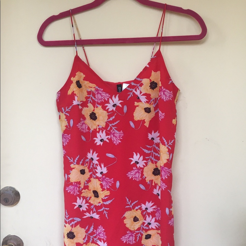 Peach floral dress. Size 4