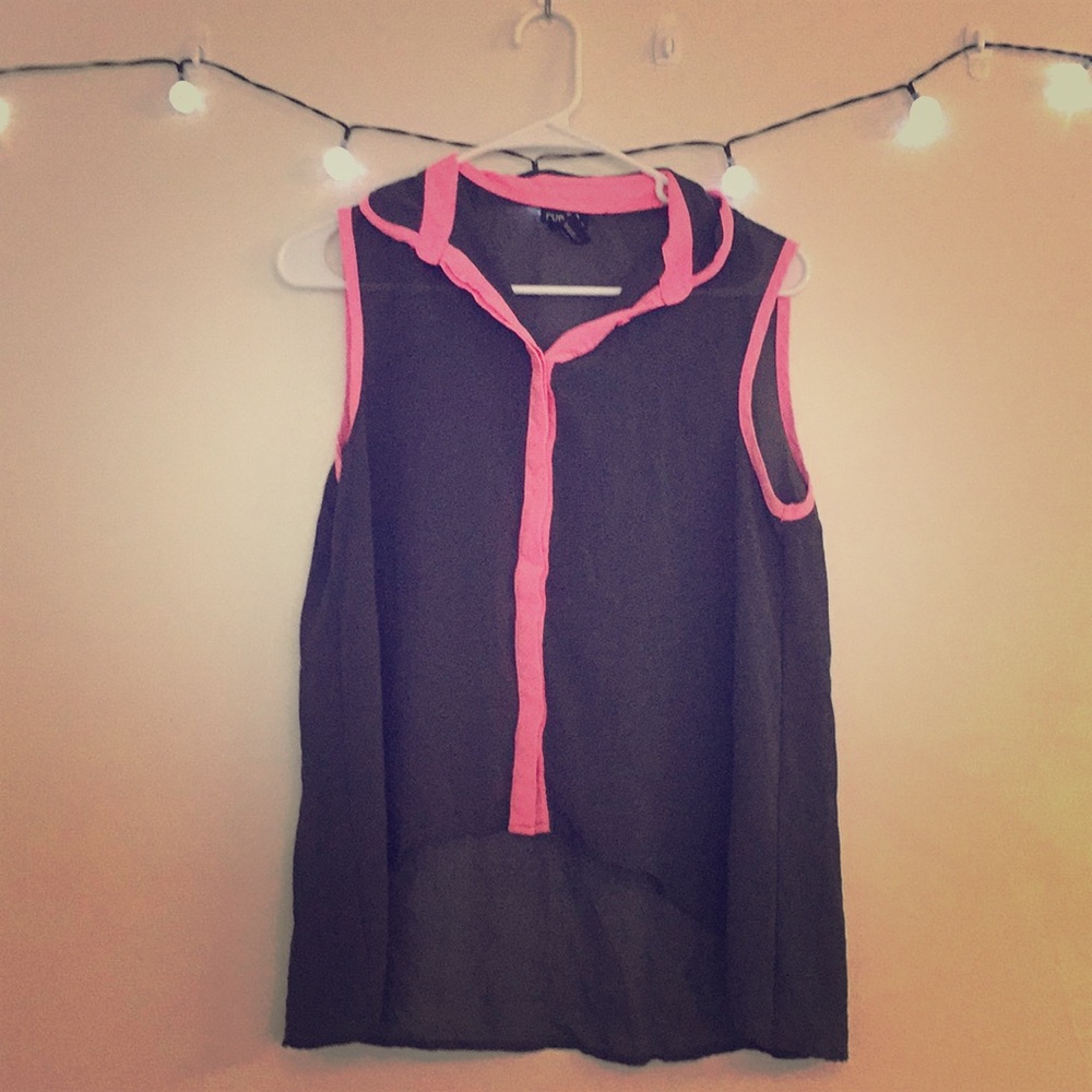 Rue 21 High Low Sleeveless Chiffon Blouse