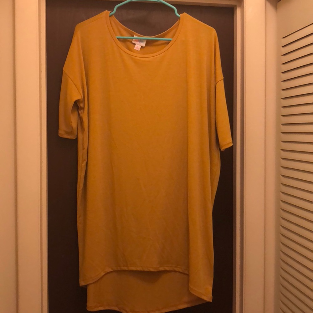 Mustard yellow LulaRoe Irma