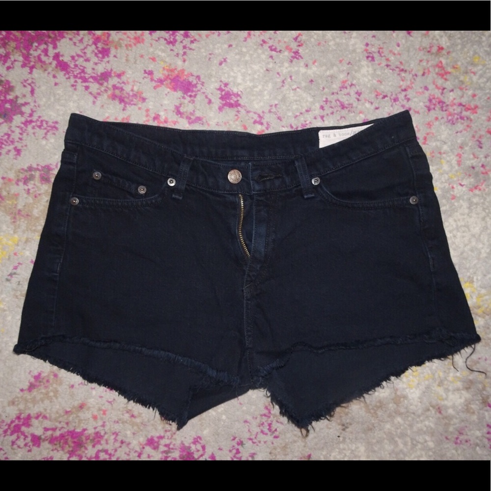 Rag & Bone black jean shorts size 28