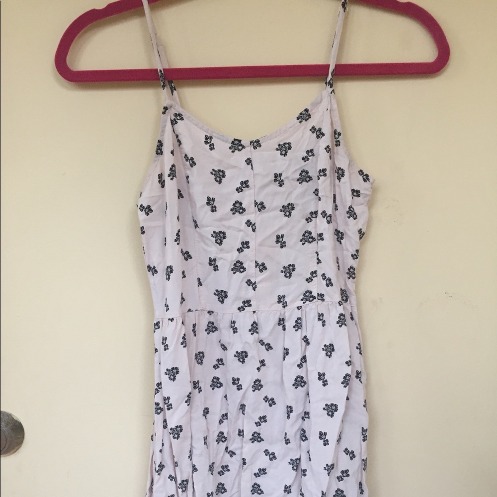 White floral print Divided dress