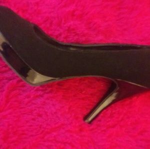 Unlisted Black Suede Pumps