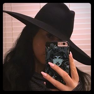 YSL Saint Laurent Wide Brim Fedora Hat