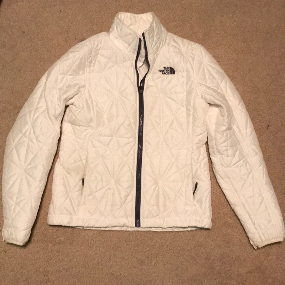 The north face white winter jacket