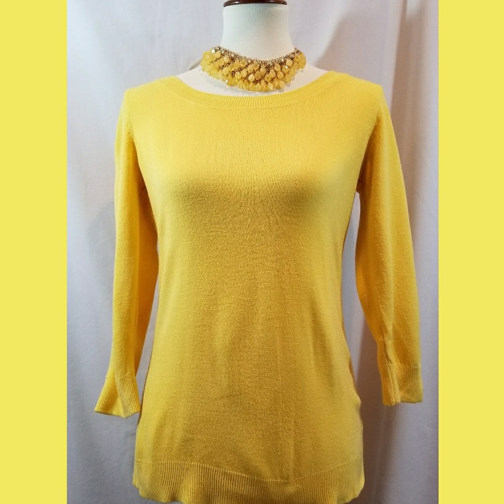 3/4 sleeve soft sweater