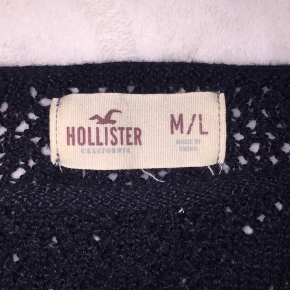 Oversized Short Sleeve Knitted Fishnet Sweater - Picture 2 of 3