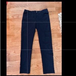 Very dark, almost black Navy Blue dress pants.