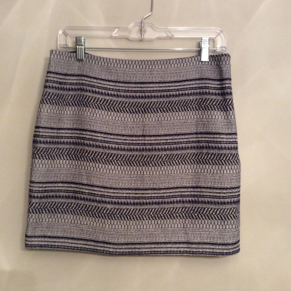 Banana Republic COTTON TEXTURED LINED SKIRT
