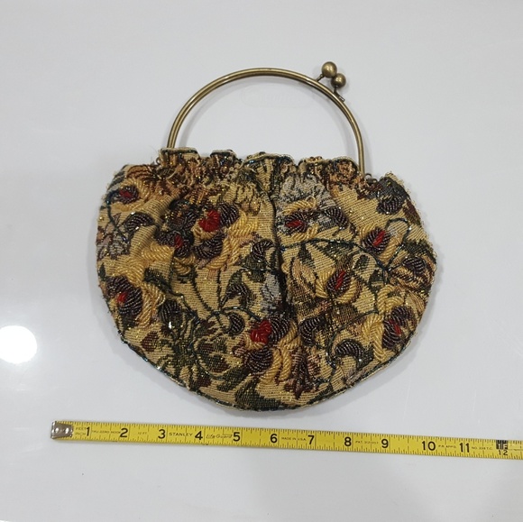 Floral beaded formal bag - Picture 2 of 5