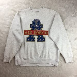 US Air Force Graphic Grey Pullover Sweater