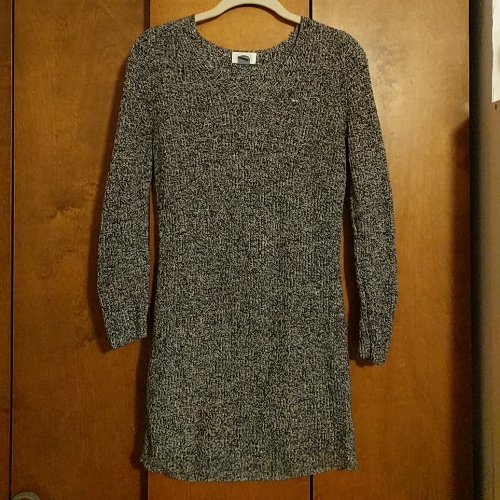 Gray knitted dress