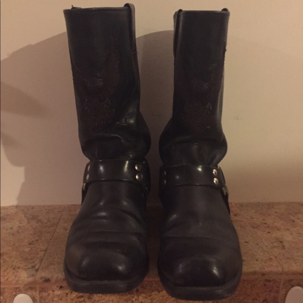 Harley Davidson motorcycle boots.