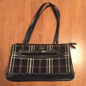 Burberry black plaid purse