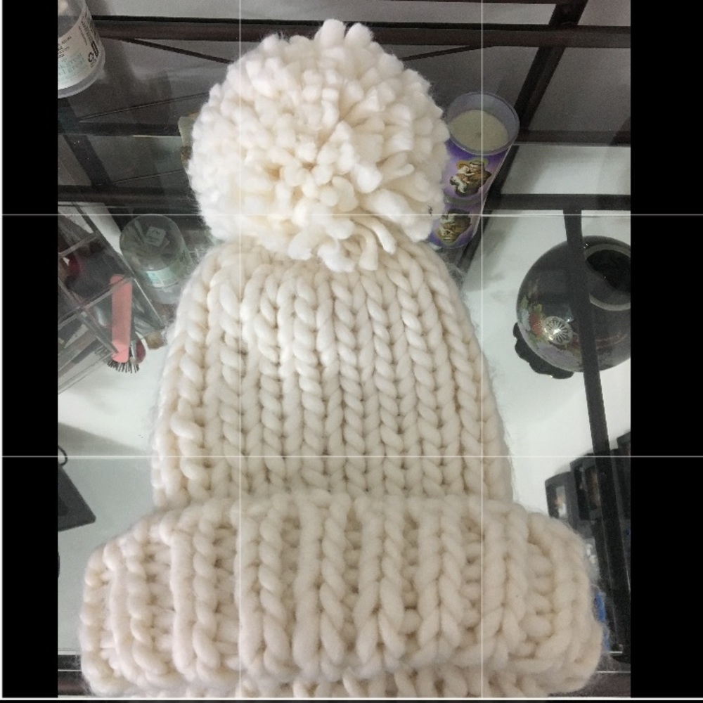 Knitted Beanie with Pom