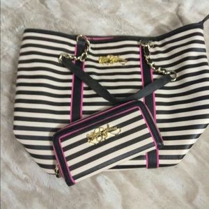 Betsey Johnson wallet and tote